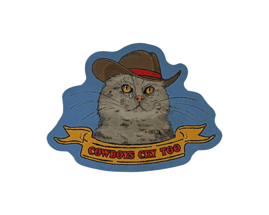 Cat Cowboy Sticker