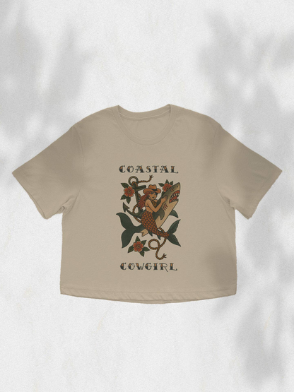 Coastal Cowgirl Cowboy Boxy Crop Top