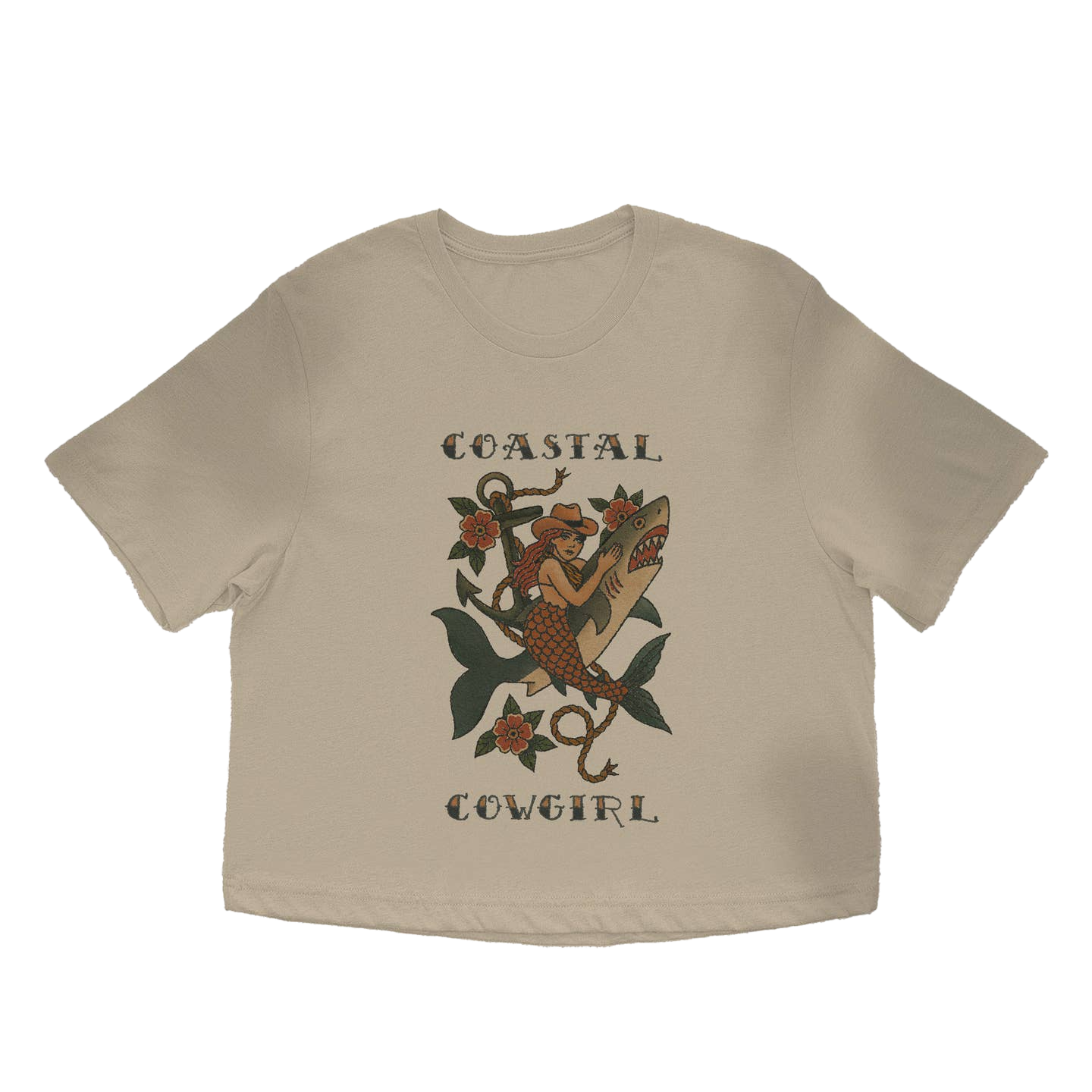 Coastal Cowgirl Cowboy Boxy Crop Top