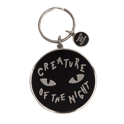 Creature of the Night Enamel Keychain