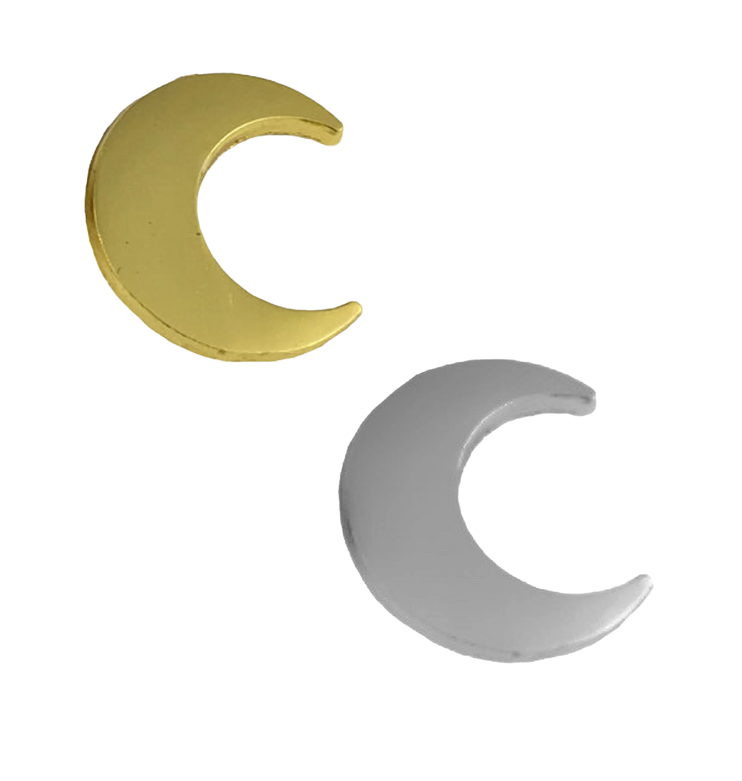 Tiny Crescent Moon Pin Set