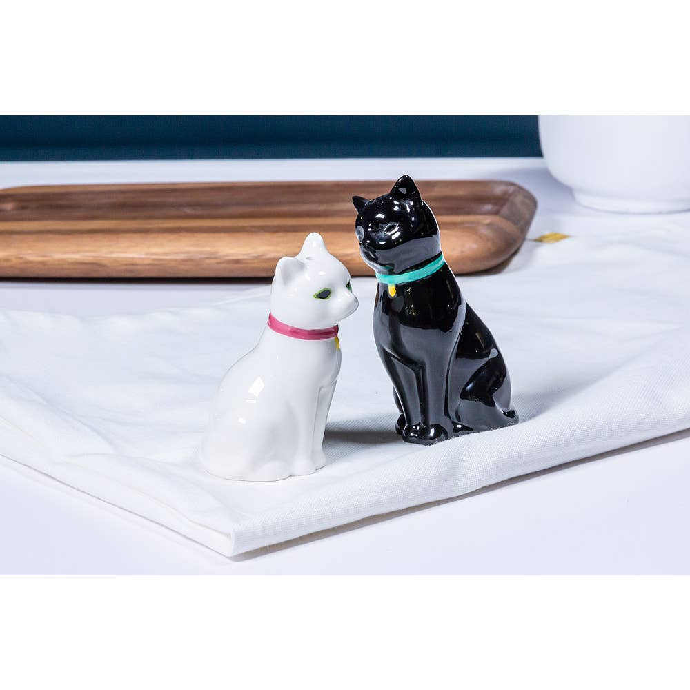 Cuddling Cat Salt & Pepper Shakers