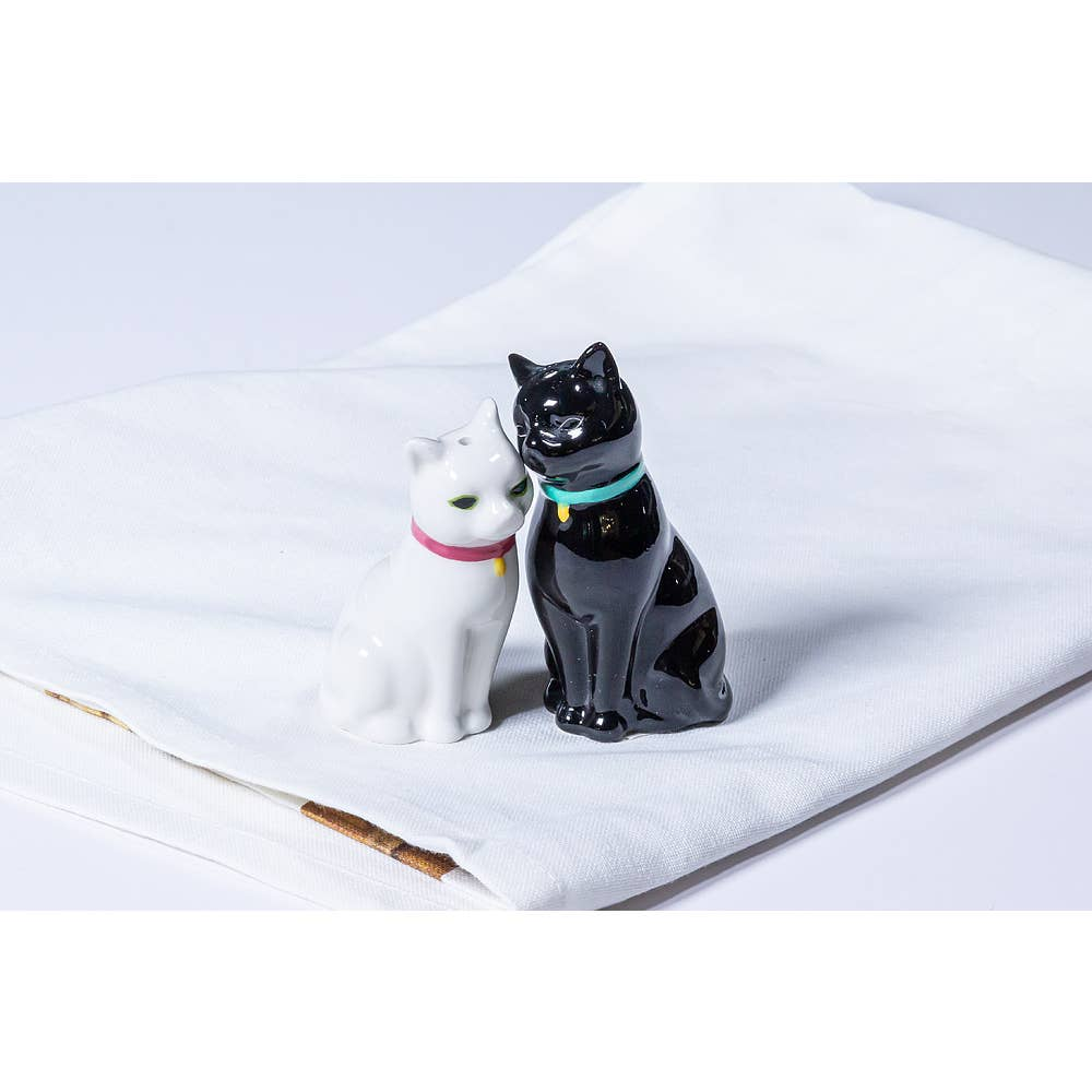 Cuddling Cat Salt & Pepper Shakers