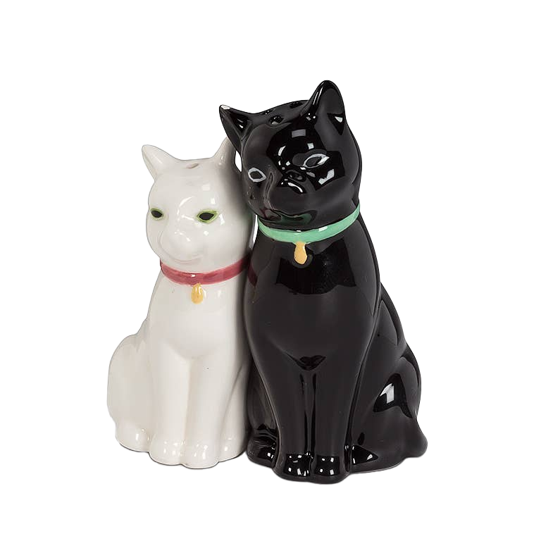 Cuddling Cat Salt & Pepper Shakers