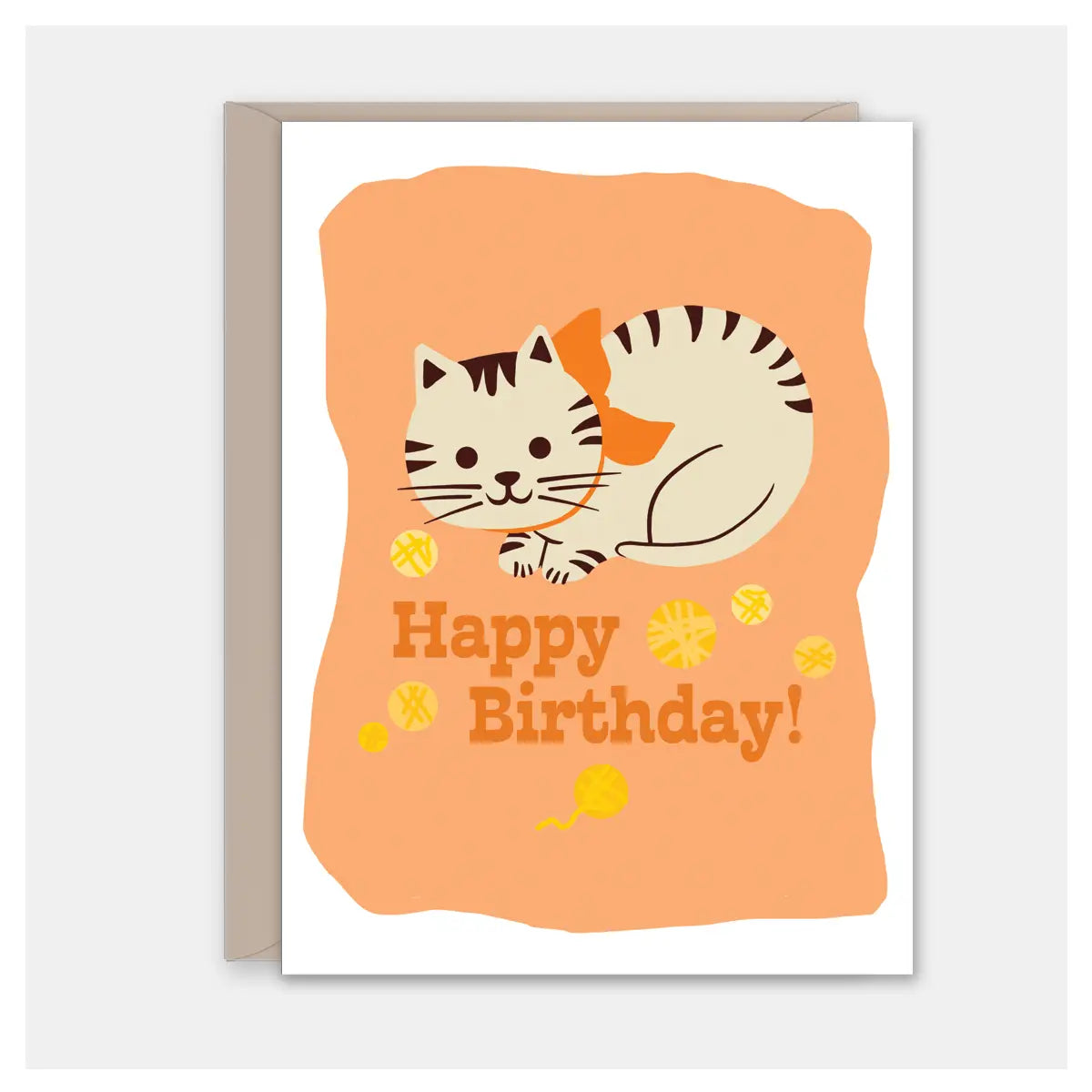 Cuddle Kitten Birthday Card