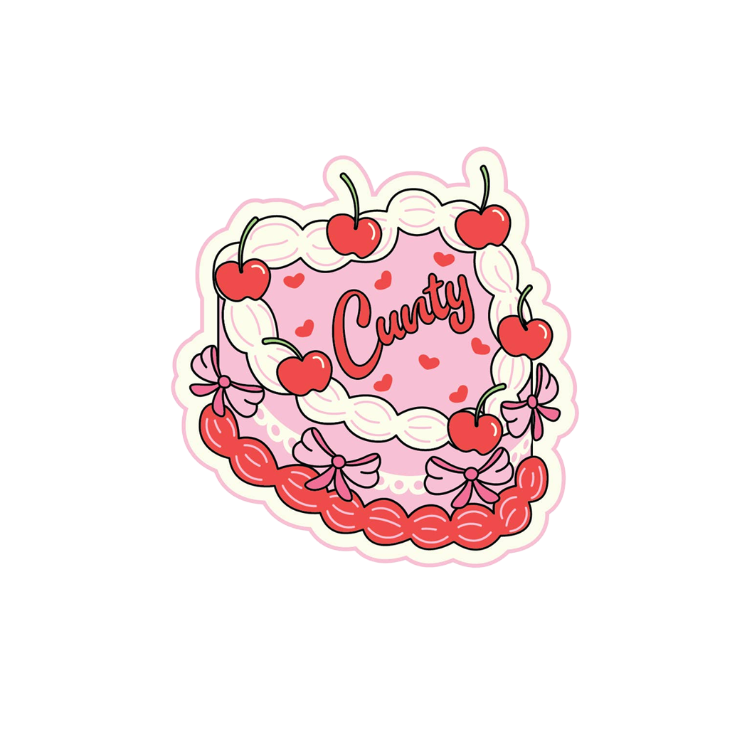 Cunty Heart Sticker