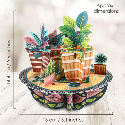 Pirouette Potted Plants Card