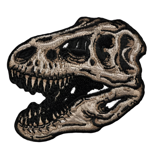 Tyrannosaurus Skull Iron-On Patch