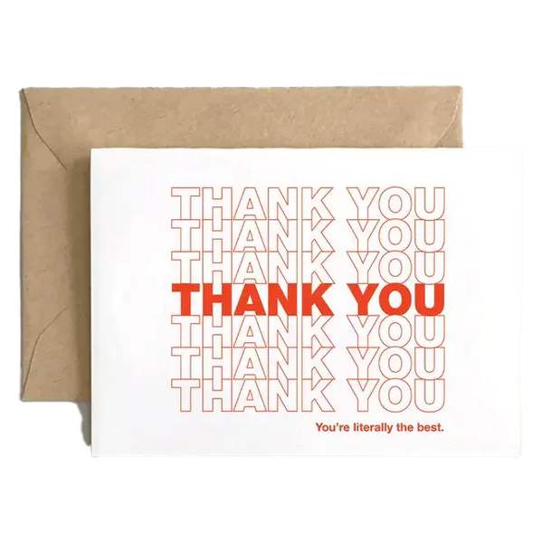 Thank You Thank You Thank You Card Set Of 6