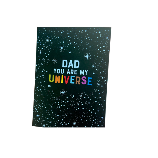 Dad You Are My Universe - Father's Day Card