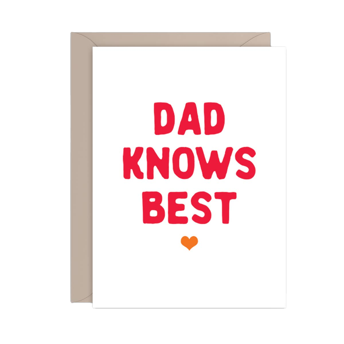 Dad Knows Best Fatherʻs Day Card