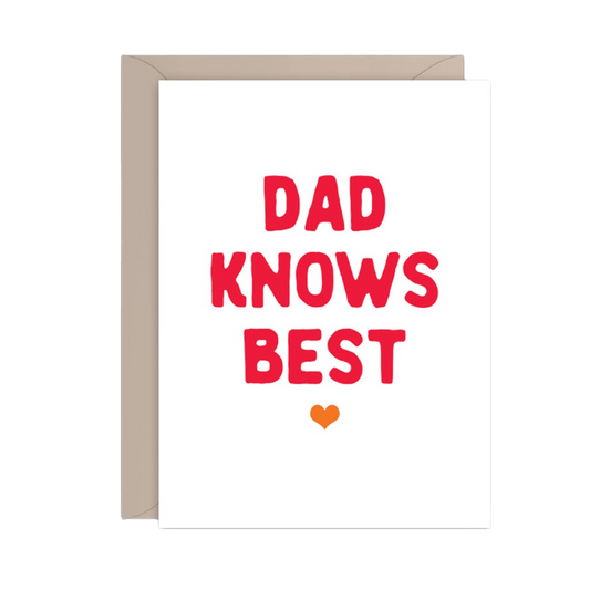 Dad Knows Best Fatherʻs Day Card