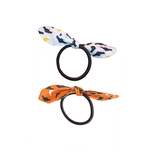 Bat Bow Hair Tie