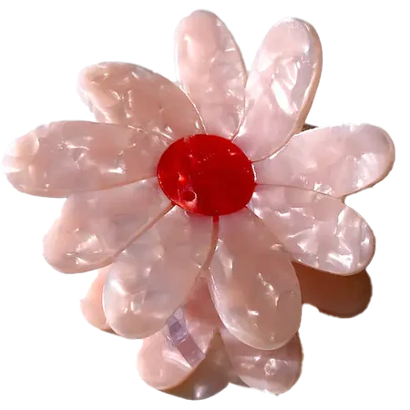 Daisy Flower Resin Claw Clip
