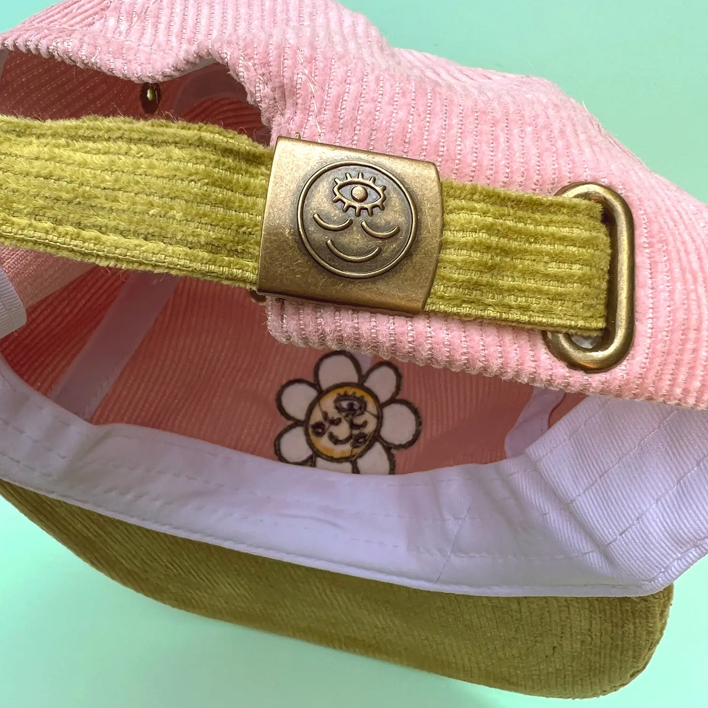 Daisy Face Corduroy Hat