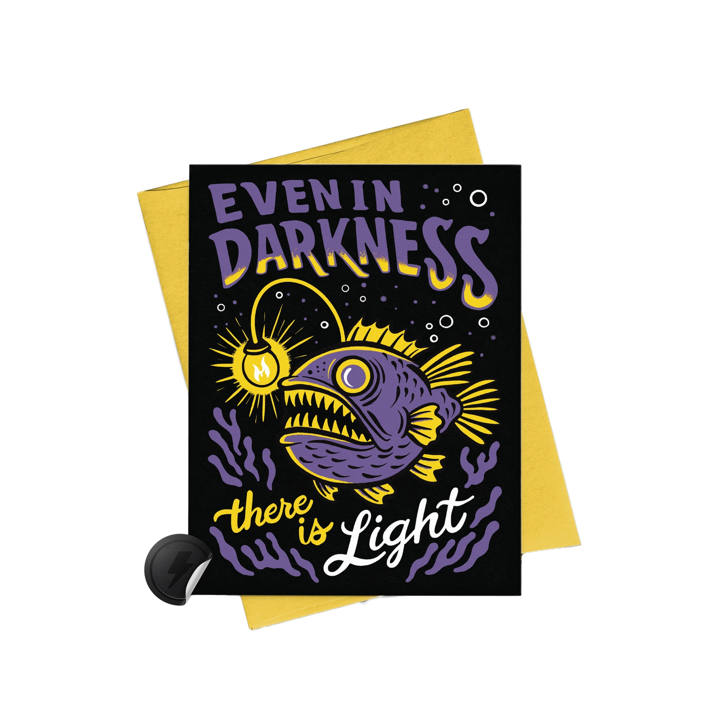Even in Darkness There is Light Encouragement Card