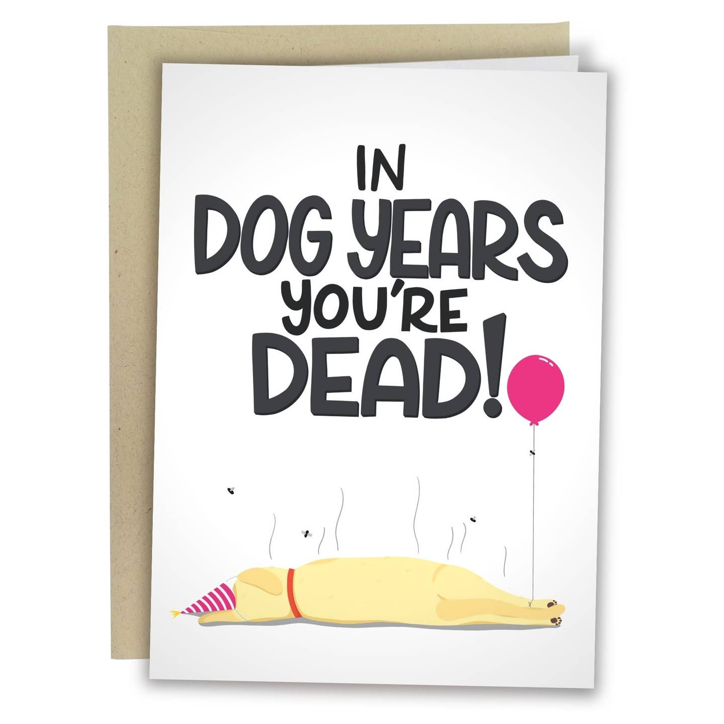 In Dog Years You're Dead Birthday Card