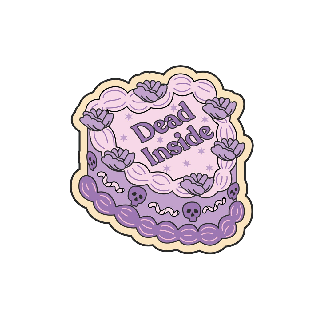 Dead Inside Heart Sticker
