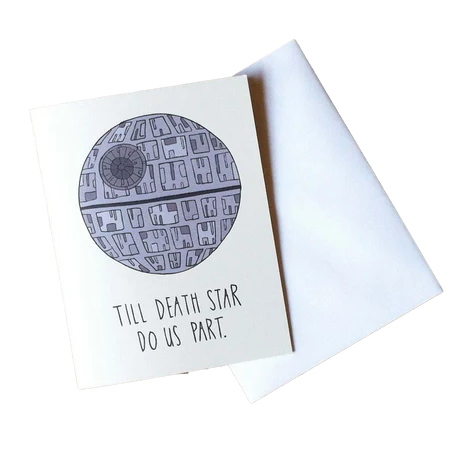 Till Death Star Do Us Part Card