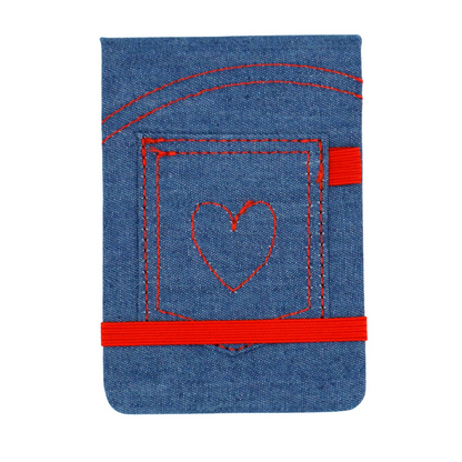 Denim Pocket Leatherette Pocket Journal
