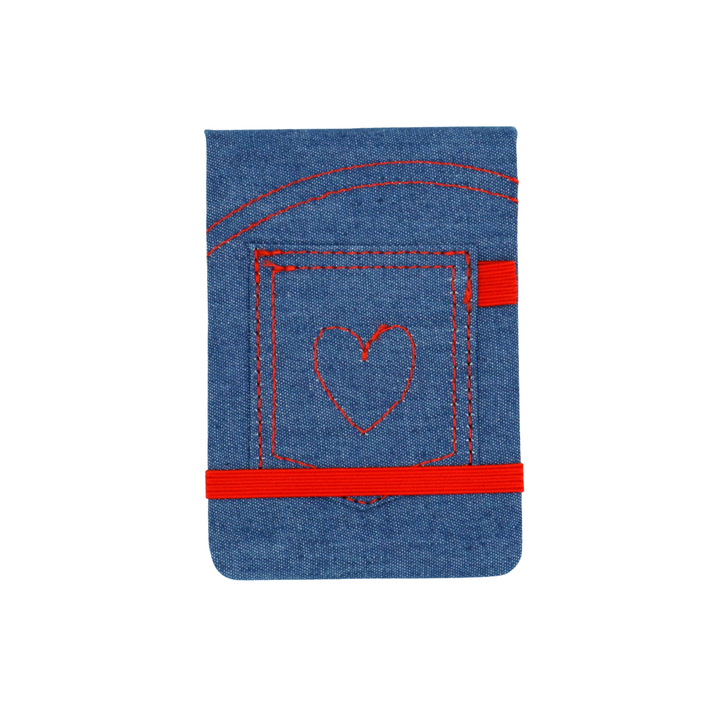 Denim Pocket Leatherette Pocket Journal