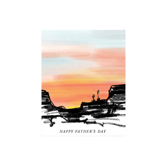 Dessert Sunset Father's Day Card