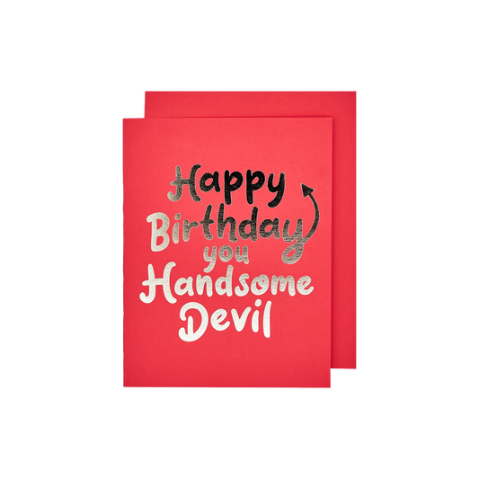 Handsome Devil Birthday Card