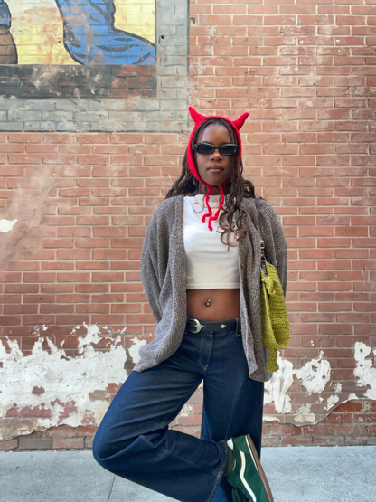 Devil Horn Crochet Headband