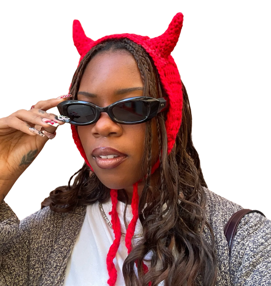 Devil Horn Crochet Headband