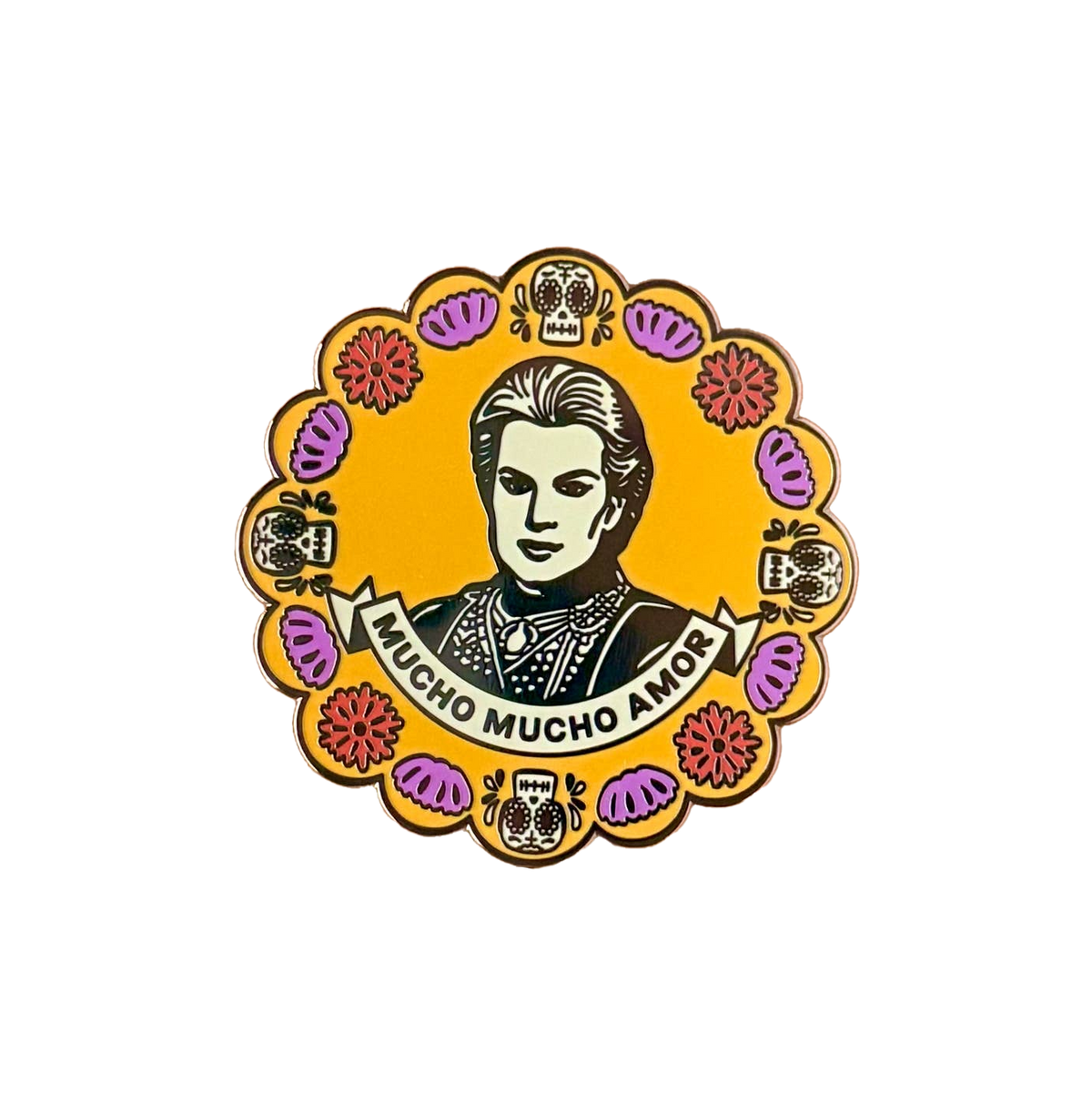 Dia De Muertos Walter Mercado Enamel Pin