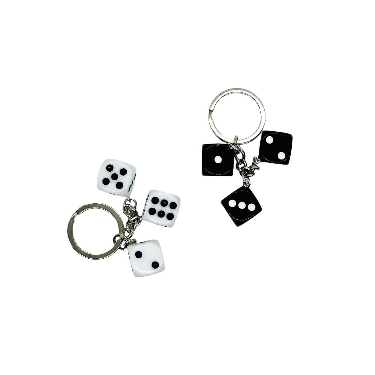 Triple Dice Keychain