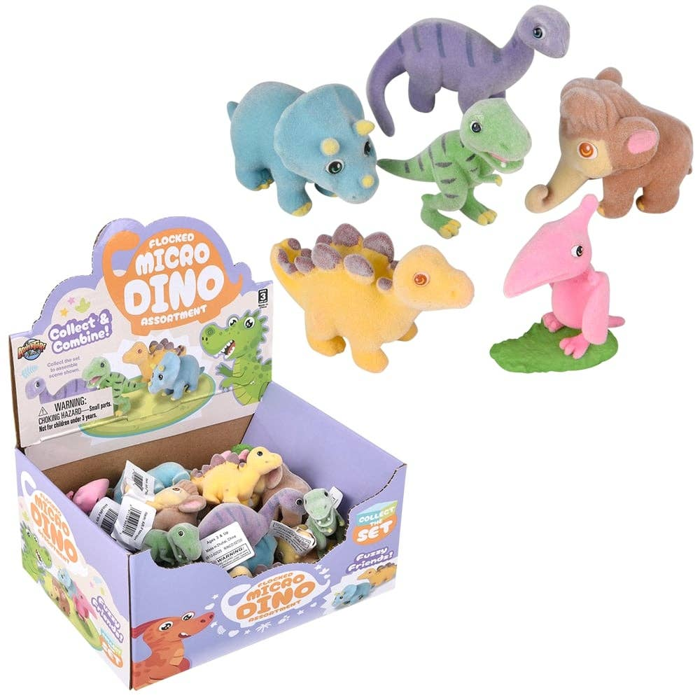 Flocked Micro Dinosaur