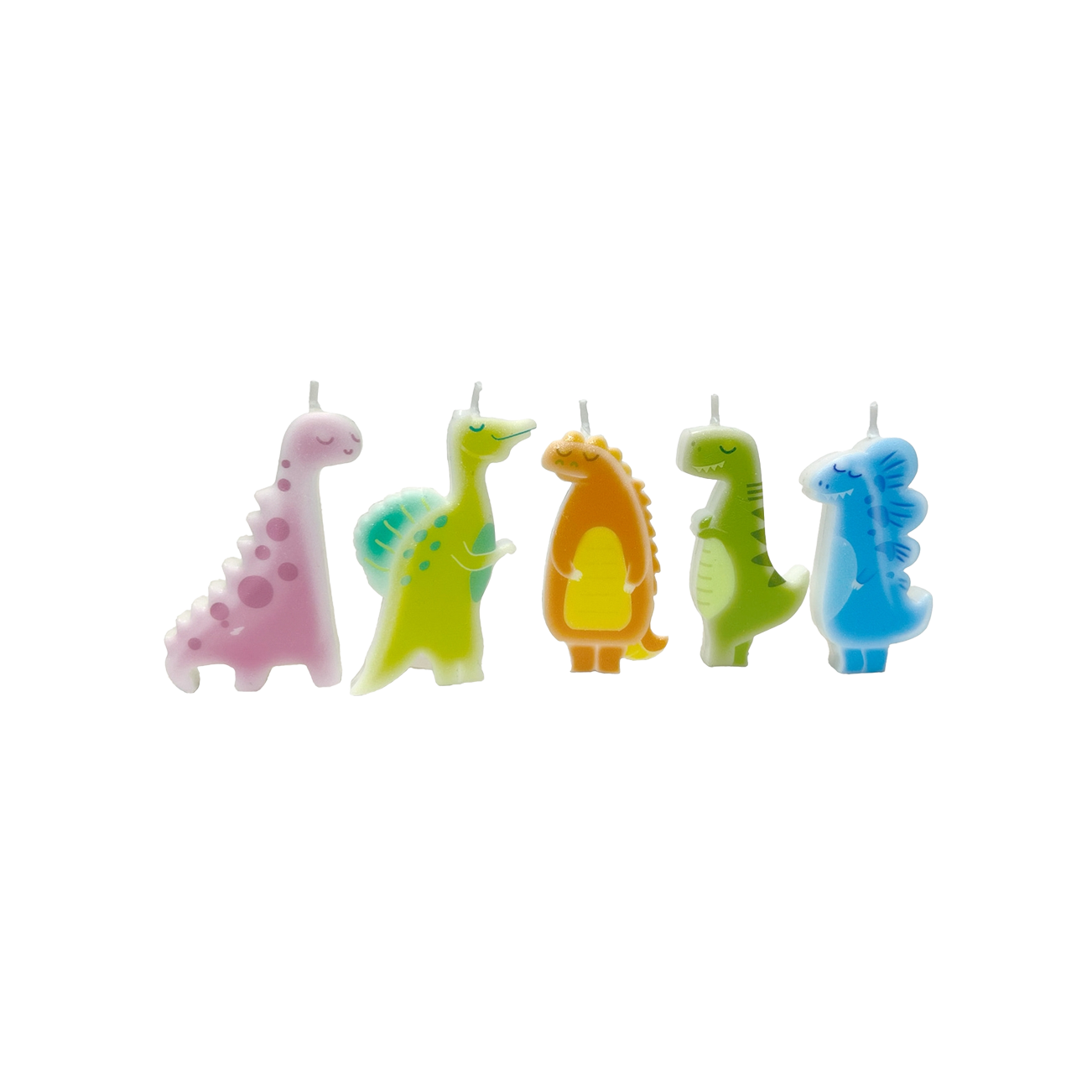 Dinosaur Candles - 5 Piece Set