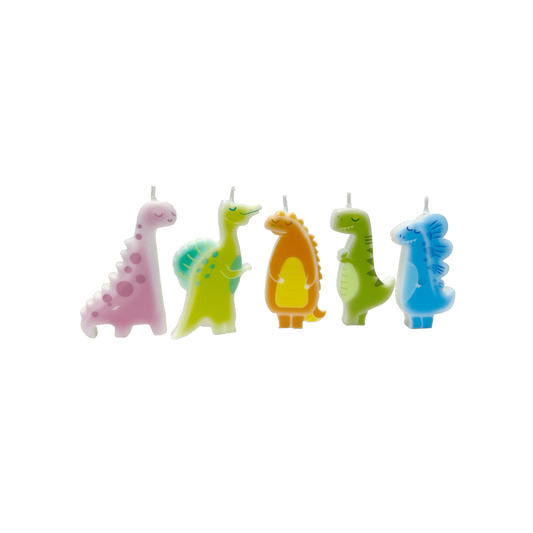 Dinosaur Candles - 5 Piece Set