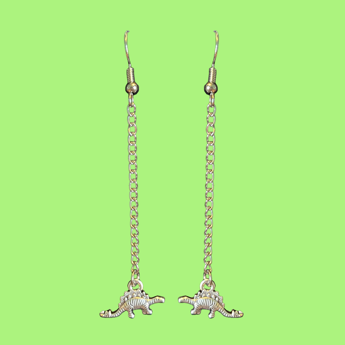 Dainty Dino Dangle Earrings