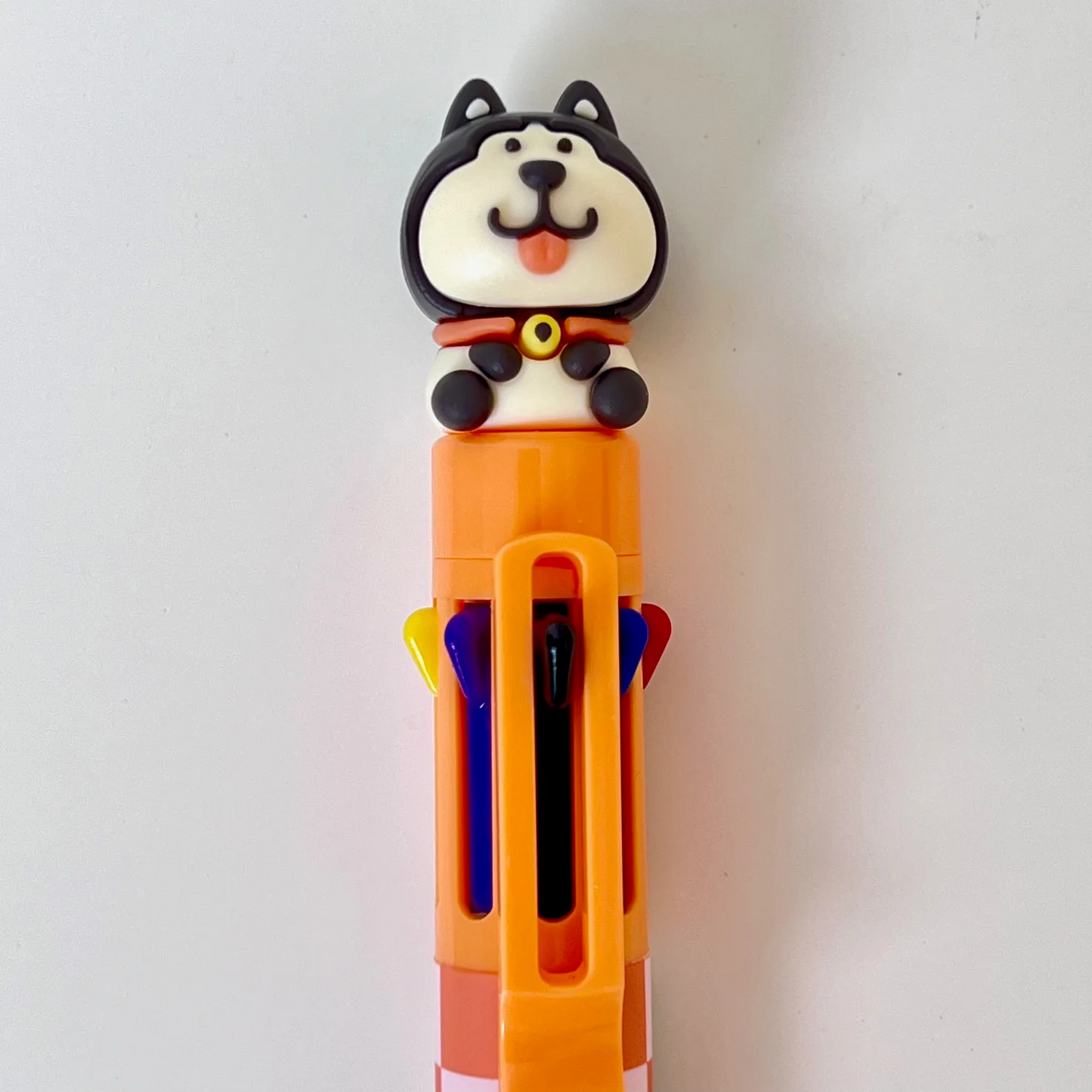 Dog 8-Color Retractable Ball Pen