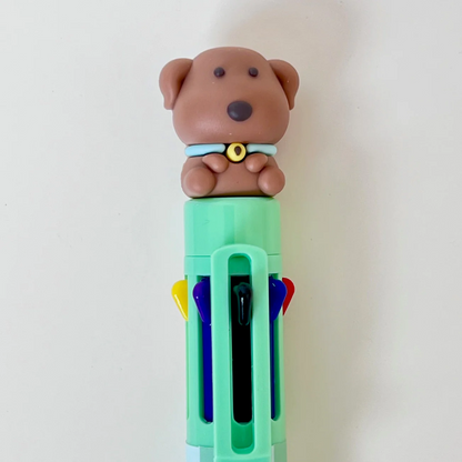 Dog 8-Color Retractable Ball Pen