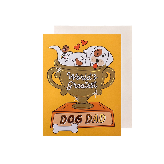 Worlds Greatest Dog Dad Card