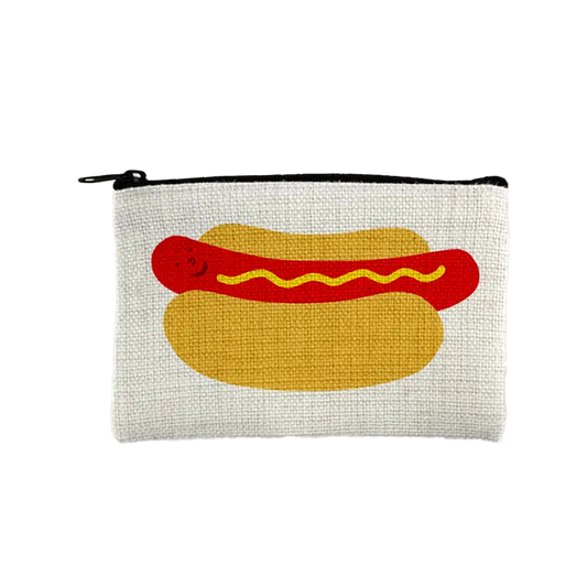 Cute Hot Dog Small Zip Pouch