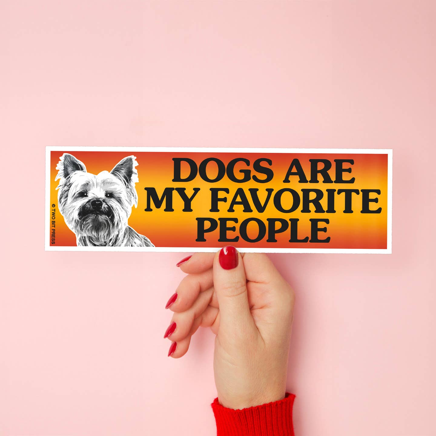 Dogs Are My Favorite People Bumper Sticker