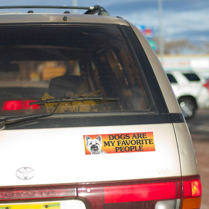 Dogs Are My Favorite People Bumper Sticker