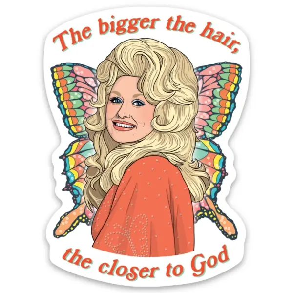 Dolly Bigger the Hair Sticker