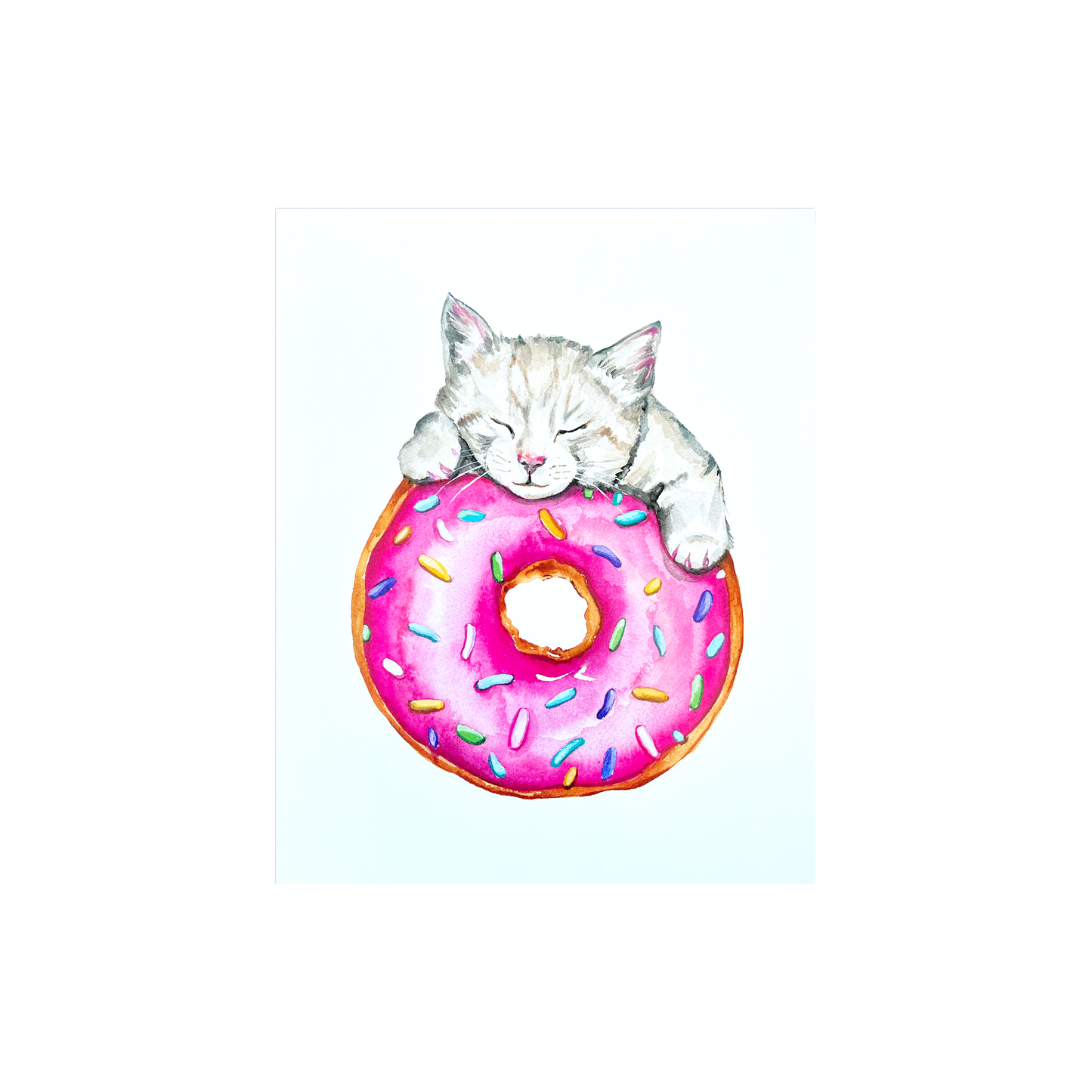 Donut Cat Print