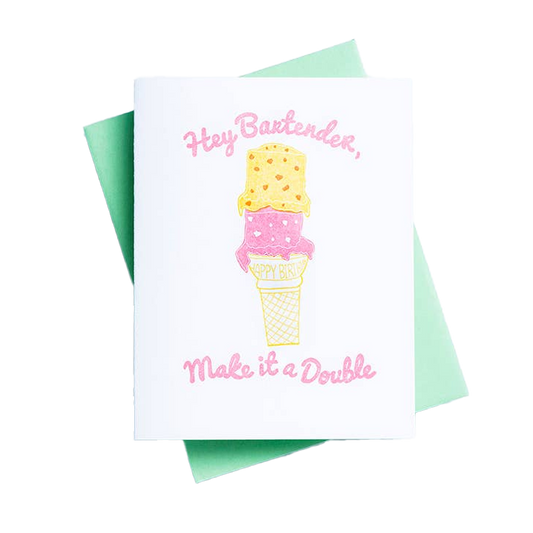 Make it Double Birthday Card