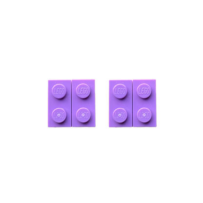 Miss Brixx Double Decker Square Post Earrings