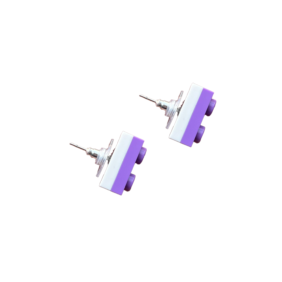 Miss Brixx Double Decker Square Post Earrings