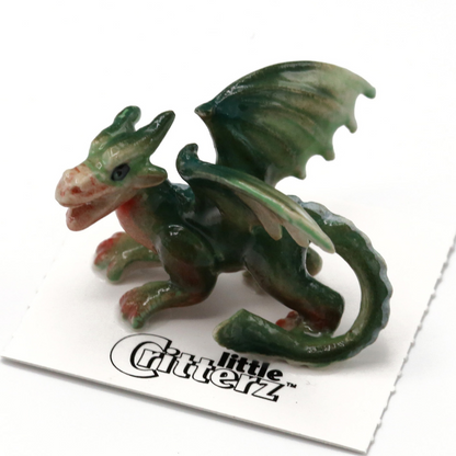 "Draco" Western Dragon Porcelain Miniature