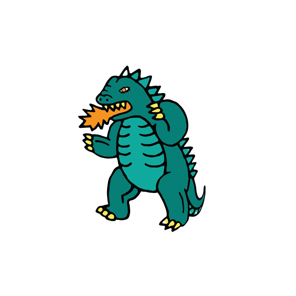 Godzilla Sticker