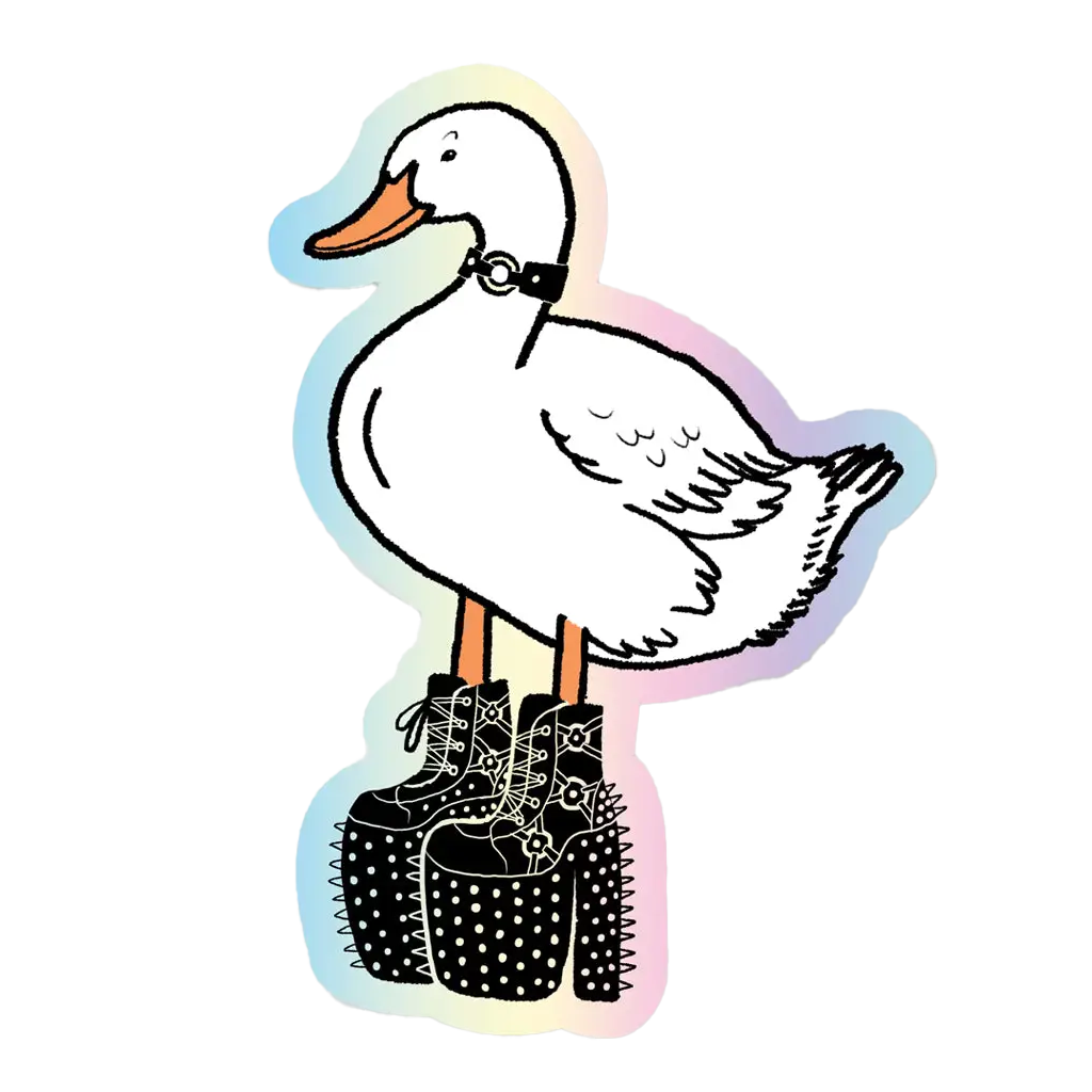 Leather Duck Sticker