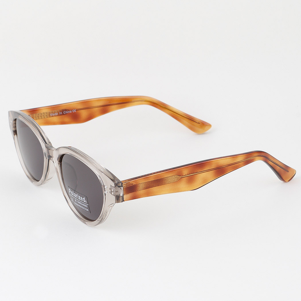 Polarized Two Toned Oval Sunglasses